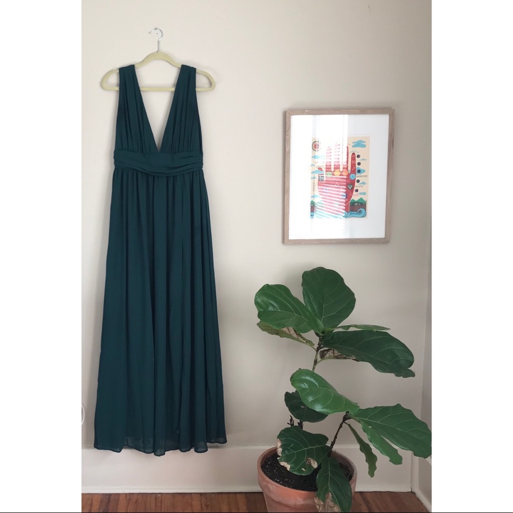 Lulu’s Heavenly Hues Forest Green Maxi